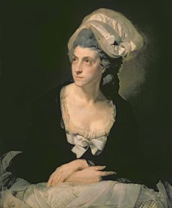 Retrato de Mary Thomas, a esposa do artista, do século XVIII